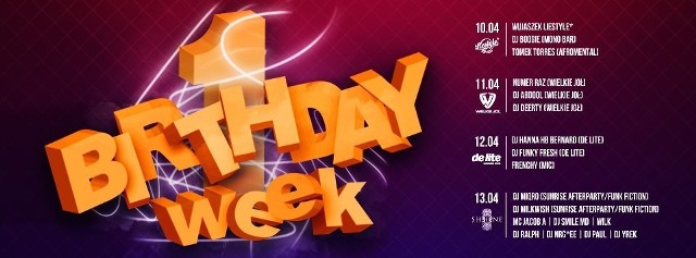 Kluby Lublin: Birthday Week, czyli pierwsze urodziny klubu Shine