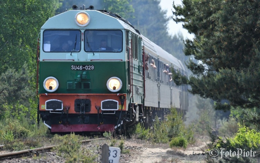 Specjalny pociąg turystyczny przejechał przez Bełchatow