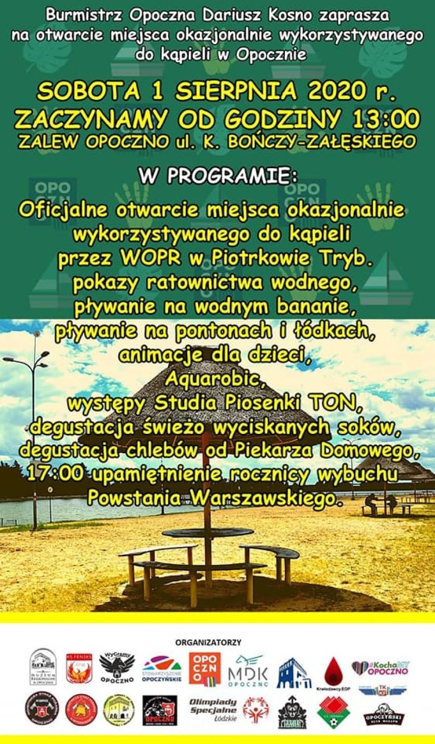 Otwarcie kąpieliska w Opocznie. Sobota pełna atrakcji nad zalewem FILM, PROGRAM