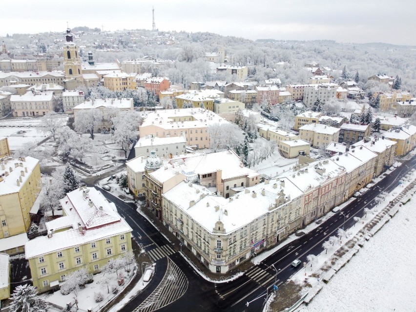 Zima w Przemyślu. Zobacz miasto z lotu ptaka [GALERIA]