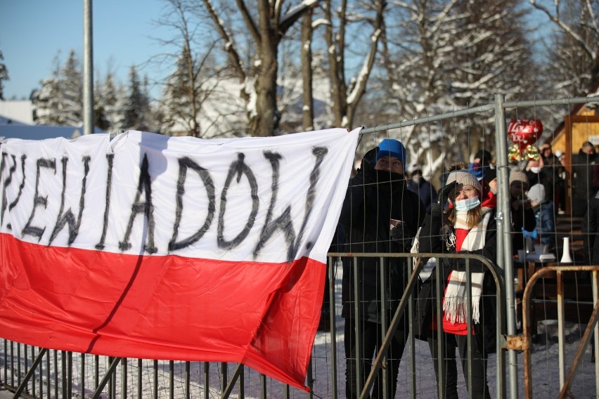 Kibice w niedzielę też dopingowali przed Wielką Krokwią...