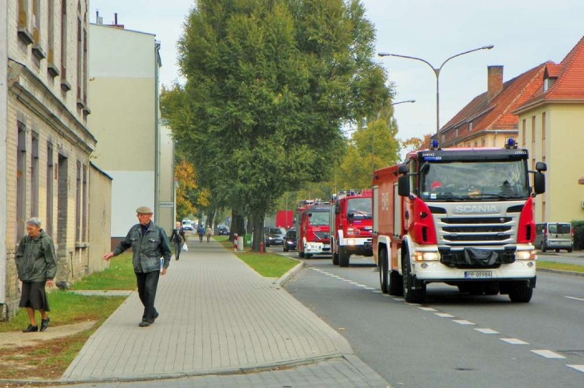 Ćwiczenia strażaków w Pile