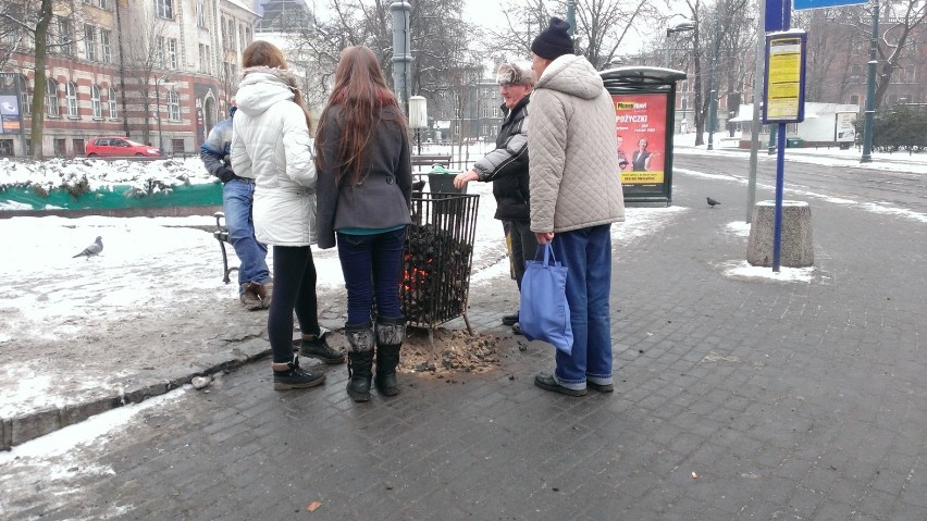 Bytom 2014 koksowniki - plac Sikorskiego, 25 stycznia