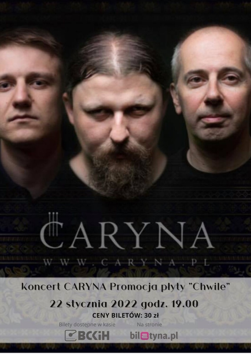 Będzie to premiera kolejnej płyty zespołu "Caryna"...