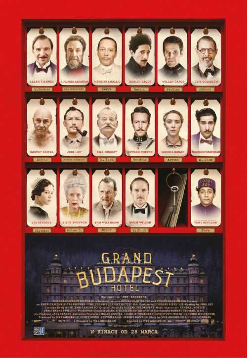 Reżyseria : Wes Anderson
Obsada : Ralph Fiennes , Adrien...