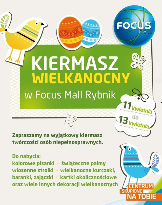 Kiermasz Wielkanocny w Focus Mall Rybnik