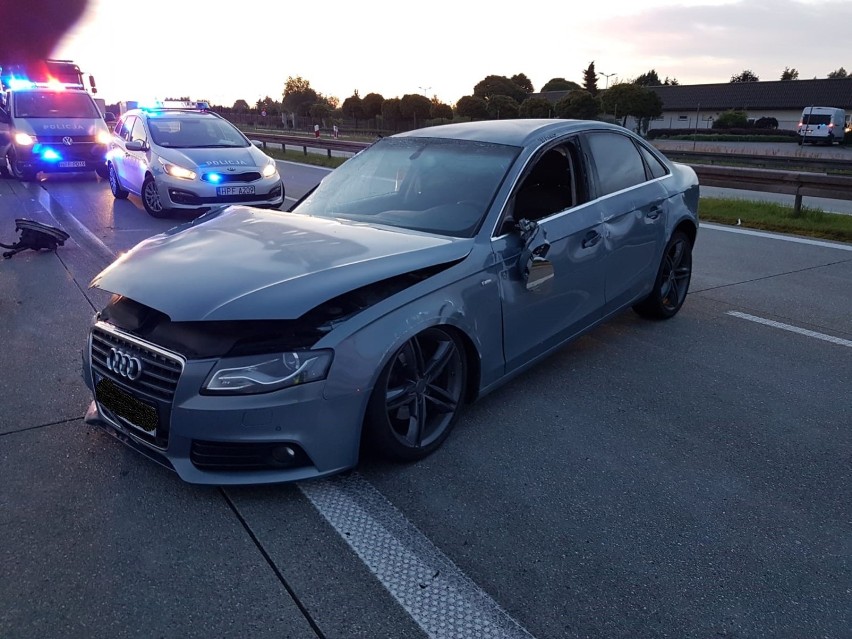 Wypadek na trasie S8. Jeden z kierowców wolał uciec z miejsca zdarzenia [ZDJĘCIA]