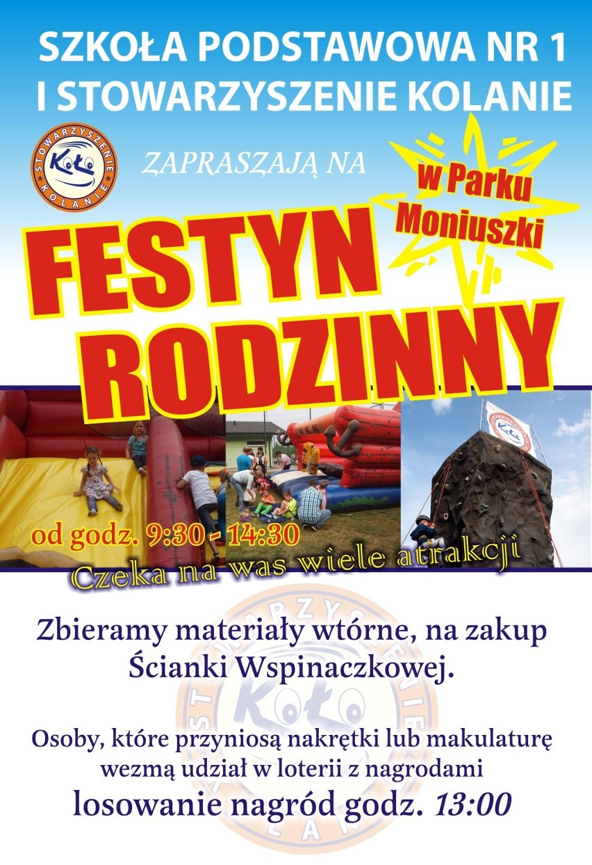 Festyn rodzinny SP nr 1
13 czerwca 2015r.
Park Moniuszki w...