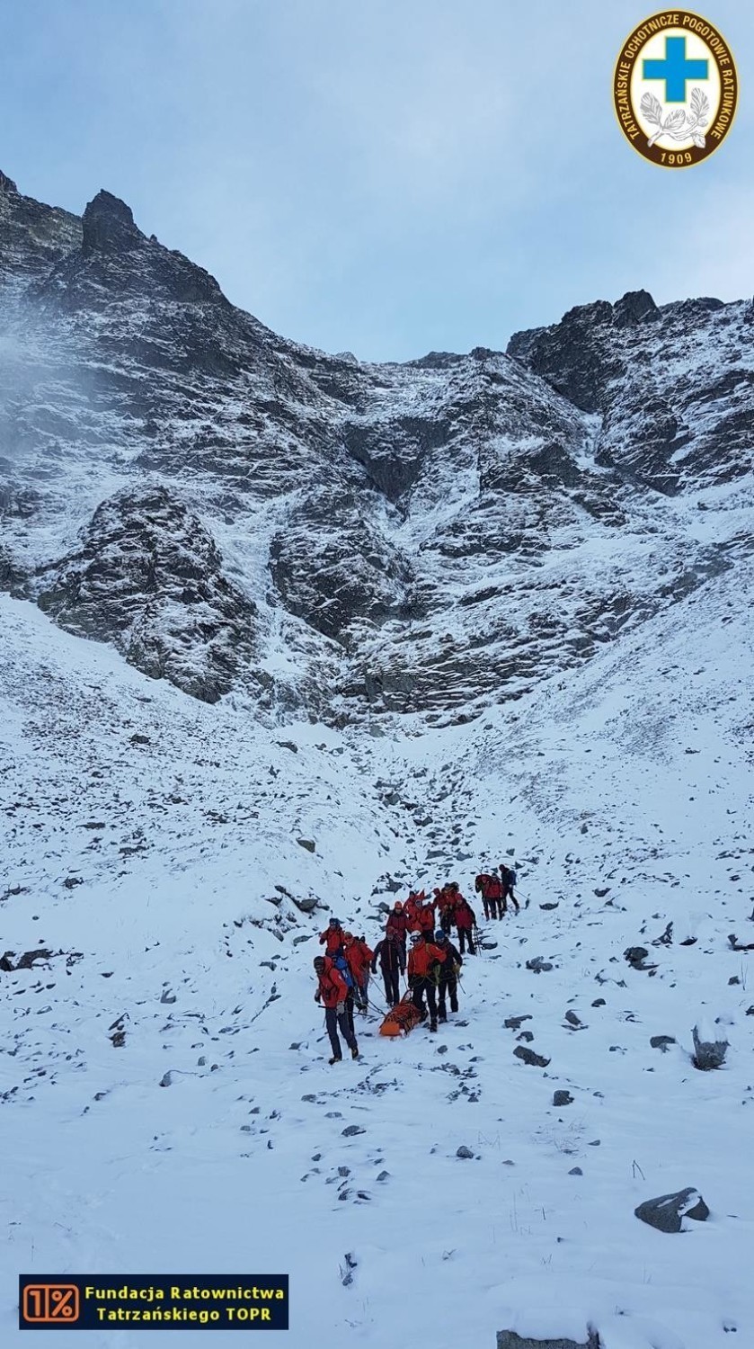 Tatry. TOPR opublikował zdjęcia z wypadku lawinowego na Rysach [FOTO]