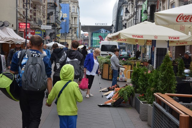 Ulica Stawowa w Katowicach. Tak wyglądała jedna z najważniejszych ulic w centrum Katowic we wtorek, 23 lipca 2019 roku