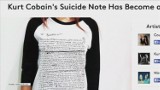 W internecie pojawiły się koszulki z treścią samobójczego listu Kurta Cobaina [WIDEO]