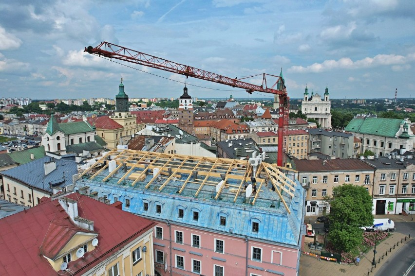 Remont w Pałacu Parysów w Lublinie. Będzie zmiana w wyglądzie budynku. Zobacz zdjęcia z budowy 