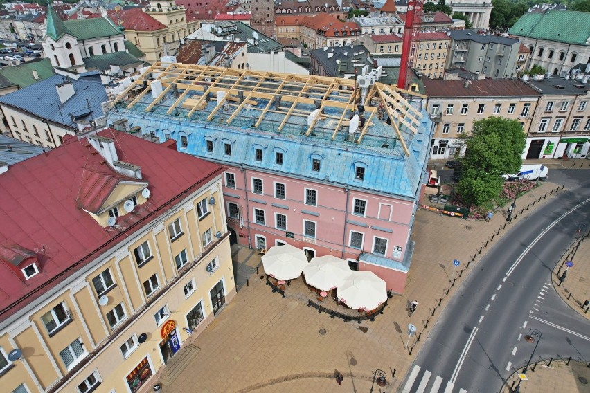 Remont w Pałacu Parysów w Lublinie. Będzie zmiana w wyglądzie budynku. Zobacz zdjęcia z budowy 