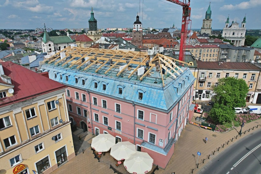 Remont w Pałacu Parysów w Lublinie. Będzie zmiana w wyglądzie budynku. Zobacz zdjęcia z budowy 