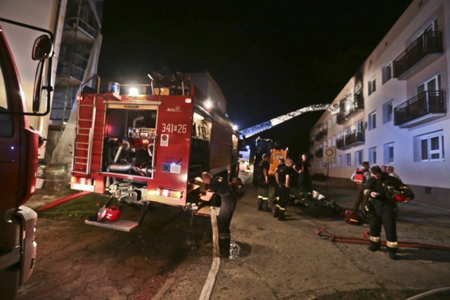 Pożar mieszkania w bloku przy ul. Ogrodowej  w Zielonej Górze.