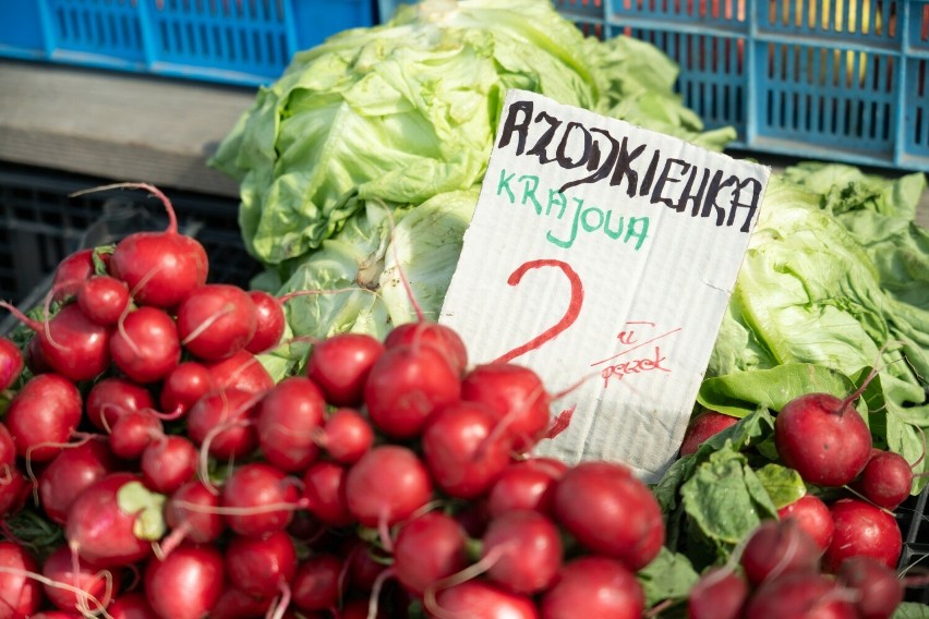 Ceny owoców i warzyw na bazarach w Kielcach w piątek 12 kwietnia. Zobacz, po ile były jabłka, rzodkiewka, pomidory i inne