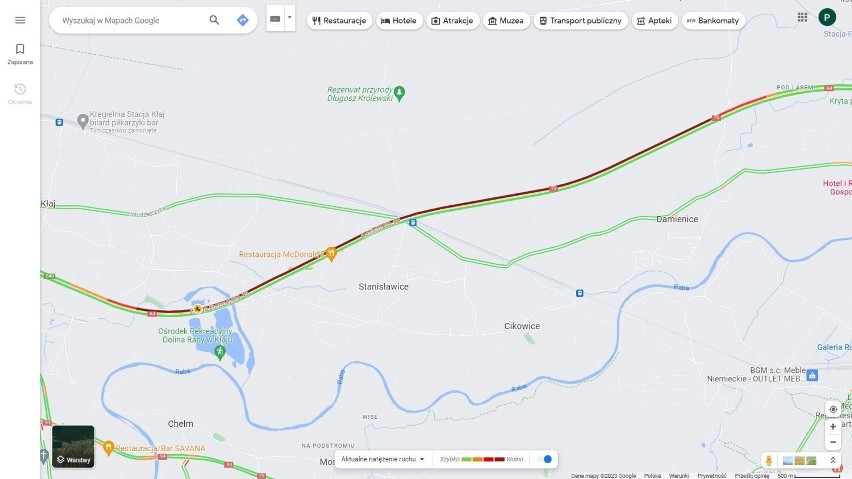 Ośmiokilometrowy zator na autostradzie A4 koło Bochni,...
