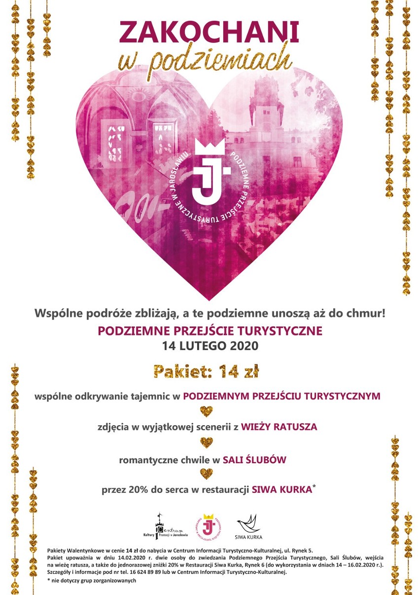 Chcesz spędzić walentynki w jarosławskich podziemiach i na wieży ratusza? Centrum Kultury i Promocji przygotowało ofertę na 14 lutego