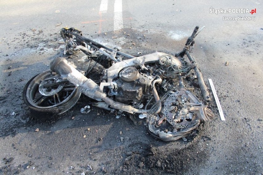 Makabryczny wypadek w Jastrzębiu: ratowaliśmy motocyklistę,...