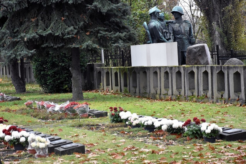 Groby żołnierzy Armii Radzieckiej w Legnicy, jest ich kilkaset