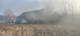 Pożar stodoły w Borku pod Trzebiechowem. Z ogniem walczyło 6 zastępów strażaków