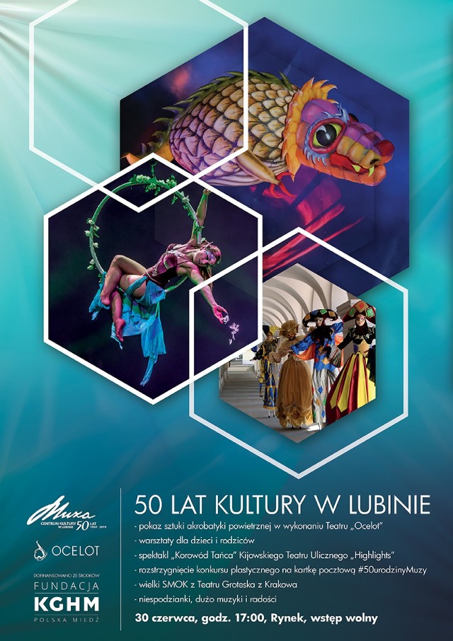 50 lat Kultury w Lubinie. Zapraszamy na zabawę w centrum miasta