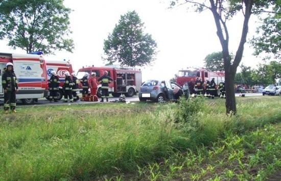 Wypadek w Rozalinie. Trzy osoby ranne