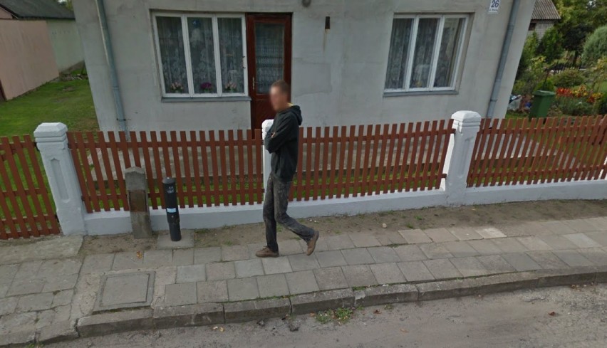 Mieszkańcy Raciążka uchwyceni przez Google Street View