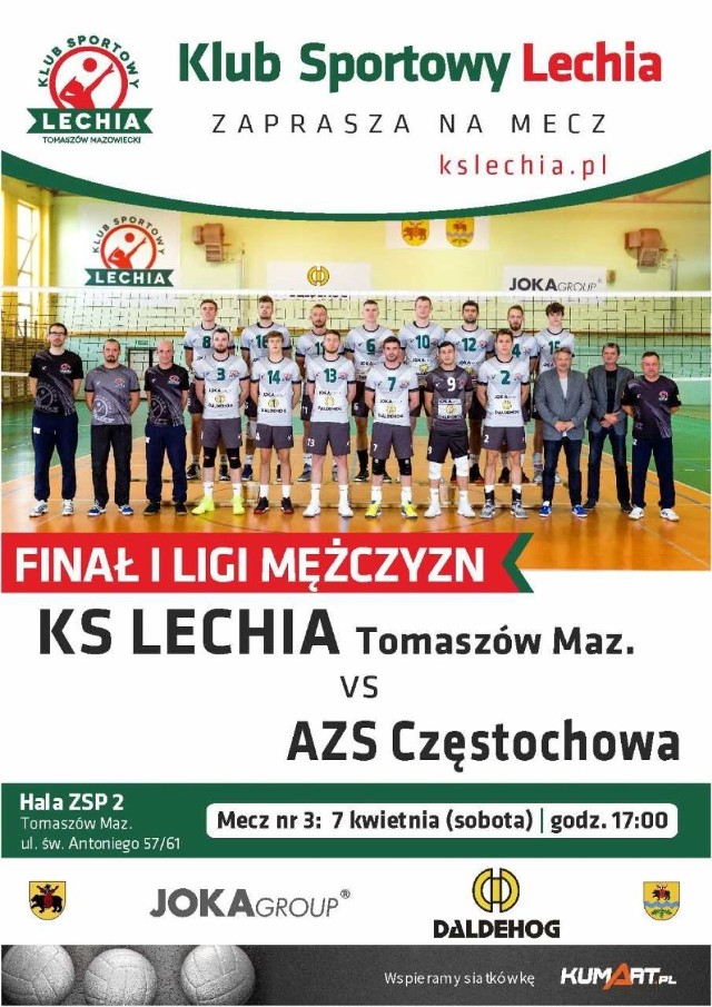 Lechia - AZS Częstochowa. Ważne informacje organizacyjne