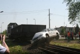Pociąg uderzył w auto w Raciborzu Studziennej [ZDJĘCIA]