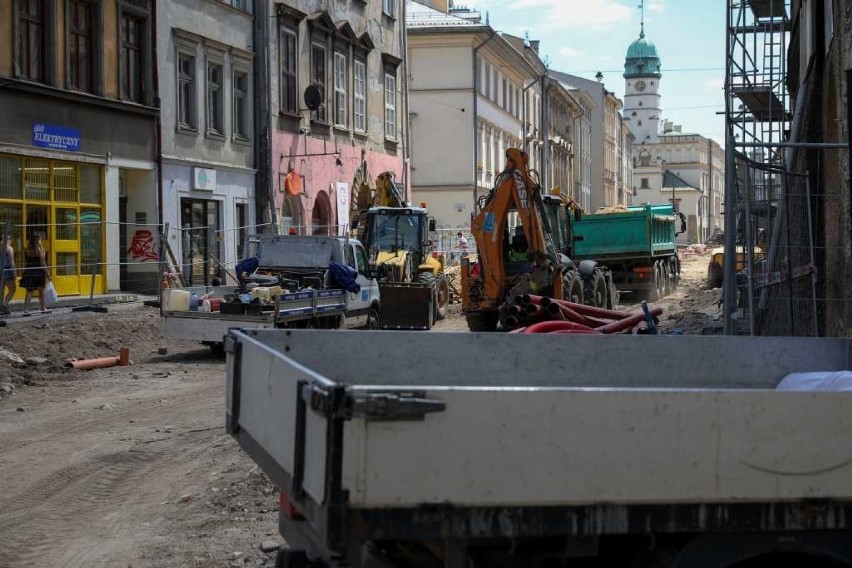 Trwa przebudowa ulicy Krakowskiej [ZDJĘCIA, WIDEO]