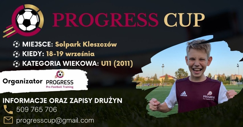 Progress Cup U11

 Solpark Kleszczów

sobota, godz. 10