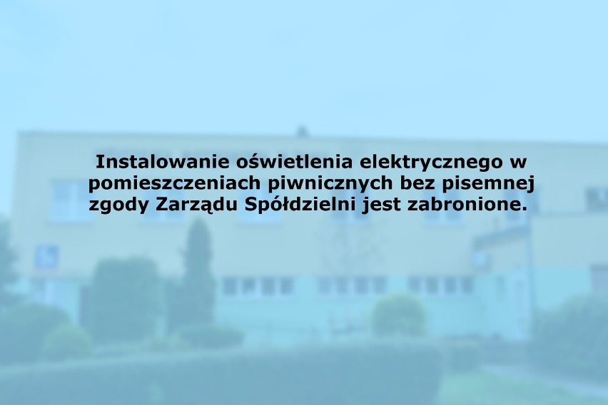 Tego nie wolno robić w blokach spółdzielni mieszkaniowej w...