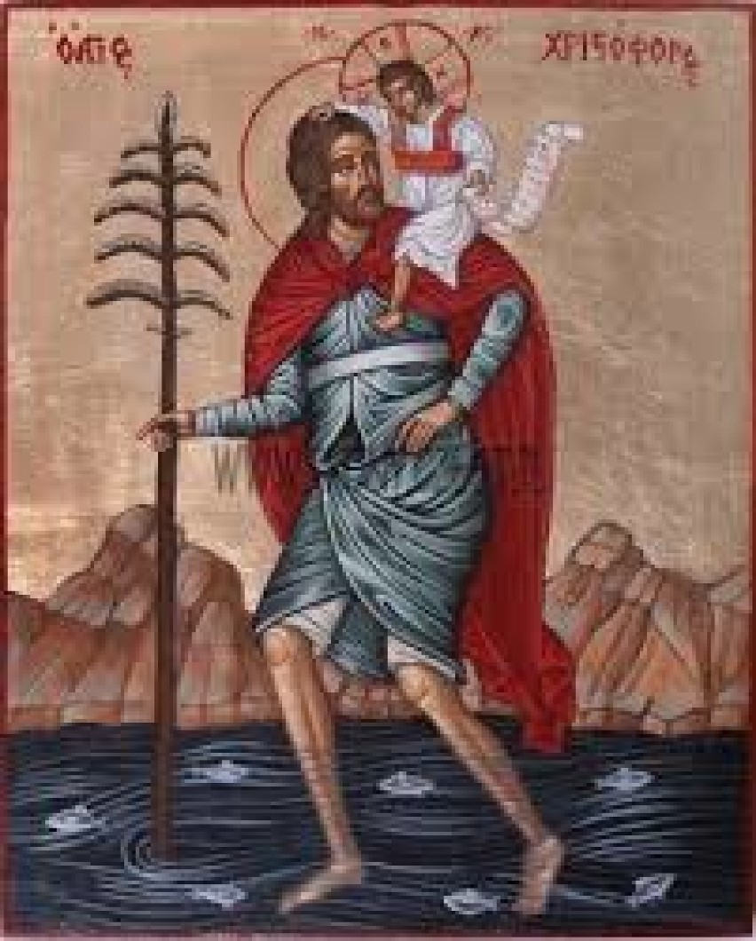 Święty Krzysztof -  zginął jako męczennik w 250 roku. Jego...