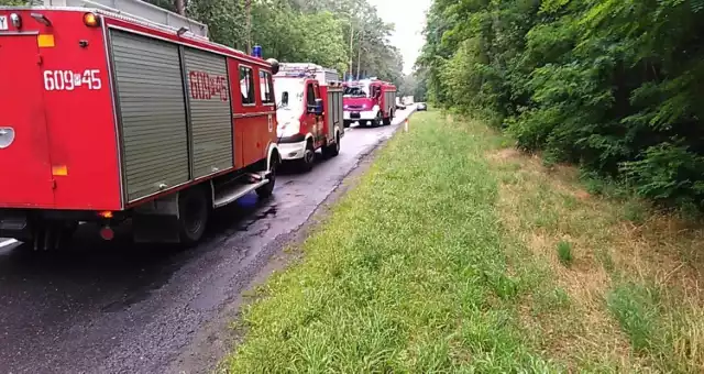 Wypadek na DW 436. Jedna osoba trafiła do szpitala