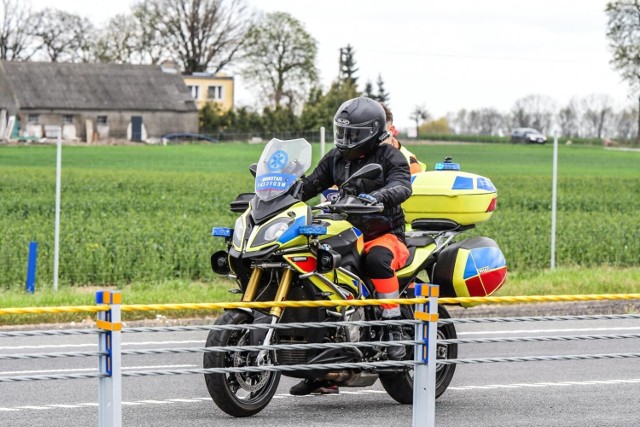 W bydgoskim WSPR jest 9 motocyklistów-ratowników medycznych.