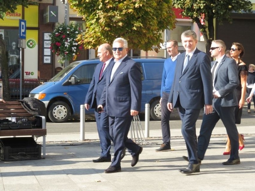 Prezydent RP w latach 1995-2005 odwiedził dziś Brodnicę....