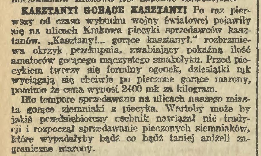 Wiadomości Krakowskie. 1922, nr 32 (22 XI).