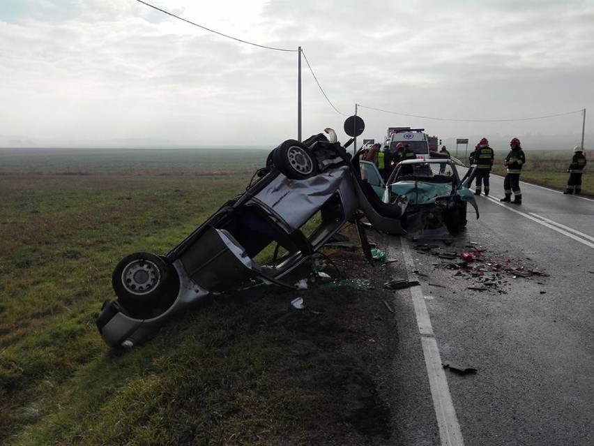 Pięć osób zostało poszkodowanych w wypadku na DK11 w Glinicy [ZDJĘCIA]