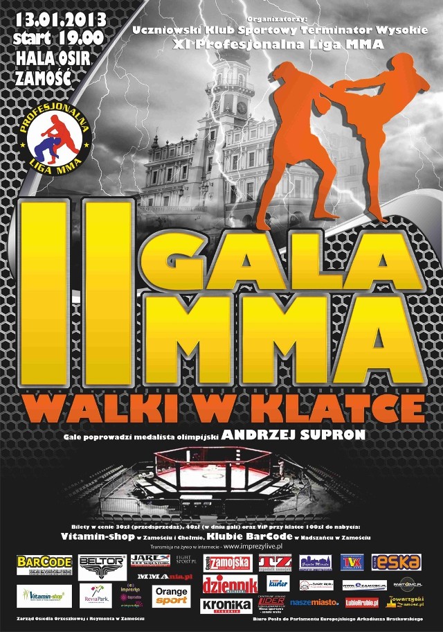 Gala MMA w Zamościu. Wygraj wejściówkę. KONKURS