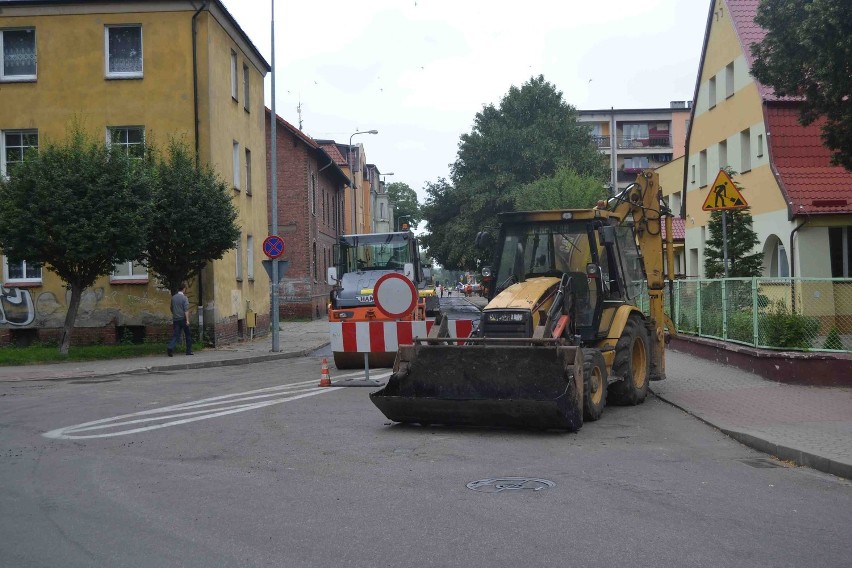 Remont ulicy Czołgistów w Lęborku