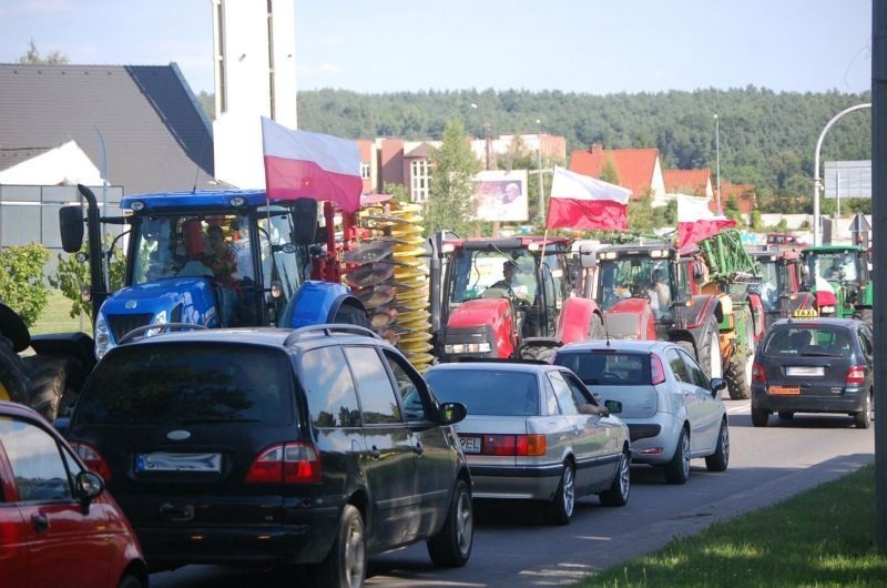 Protest rolników w Kwidzynie