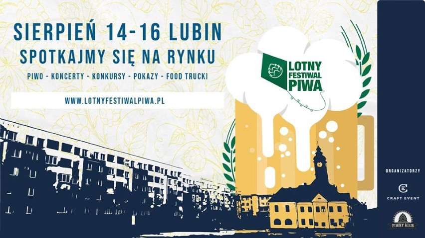 Lotny Festiwal Piwa w Lubinie! Startuje trzecia edycja imprezy dla miłośników rzemieślniczego piwa