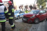 Poranny wypadek z pijanym kierowcą w Kielcach. Jedna osoba ranna, na miejscu jest policja