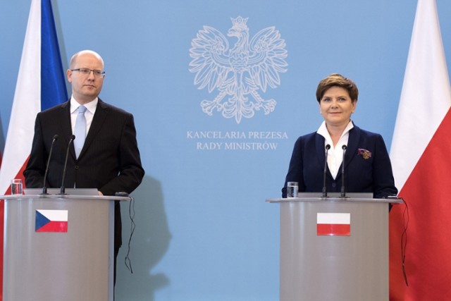 Beata Szydło i Bohuslav Sobotka spotkali się w Zameczku Prezydenckim w Wiśle