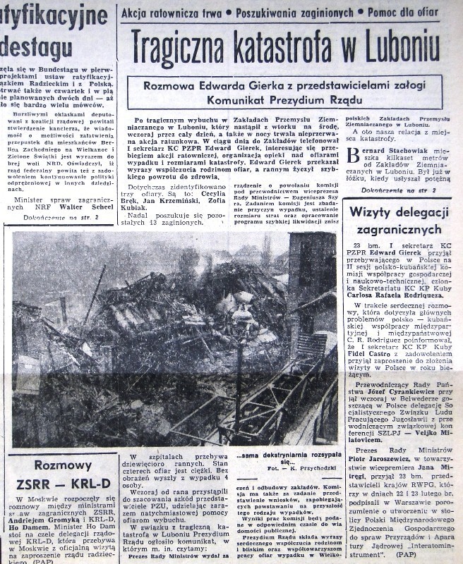 Katastrofa w Luboniu: W 1972 roku w Zakładach Przemysłu Ziemniaczanego zginęło 17 osób [ZDJĘCIA]