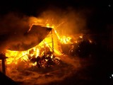 Pożar w Babinie: Paliły się budynki gospodarcze
