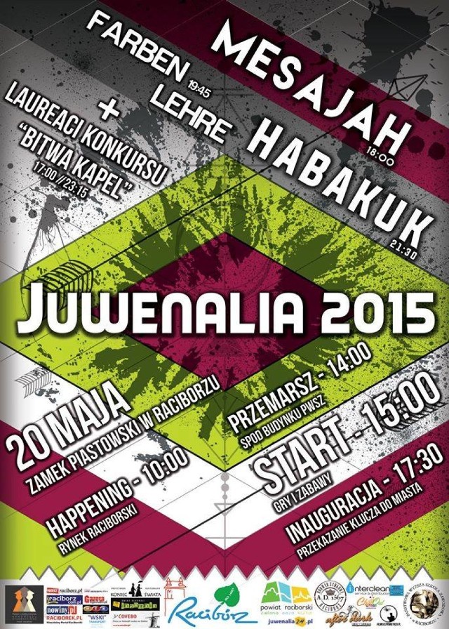 Juwenalia 2015 w Raciborzu coraz bliżej PROGRAM