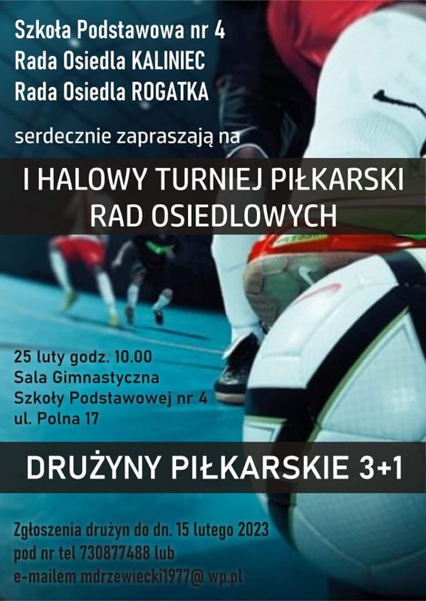 I Halowy Turniej Piłkarski Rad Osiedlowych na osiedlu...