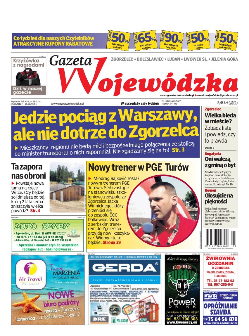 Region: Czy będzie pociąg Warszawa-Zgorzelec? - czytaj w nowej Gazecie Wojewódzkiej